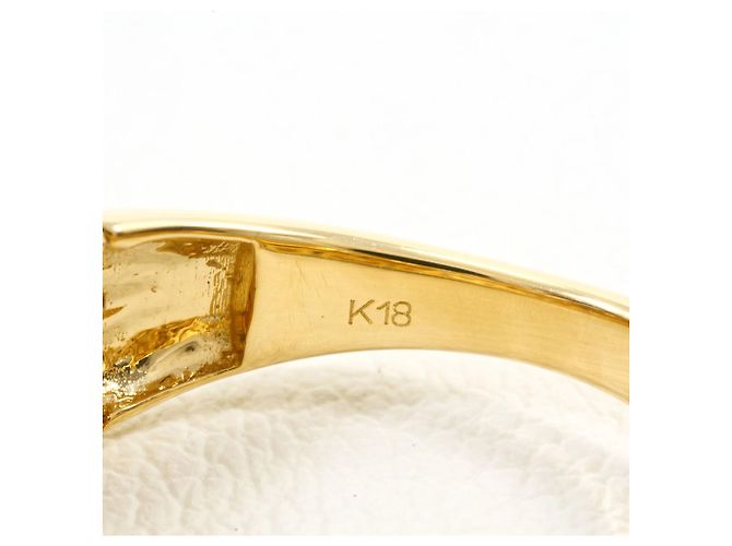 Autre Marque Ringband aus 18K Gelbgold mit Diamant Golden - Ansicht 5