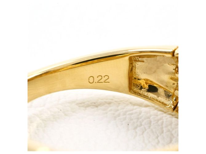 Autre Marque Ringband aus 18K Gelbgold mit Diamant Golden - Ansicht 6