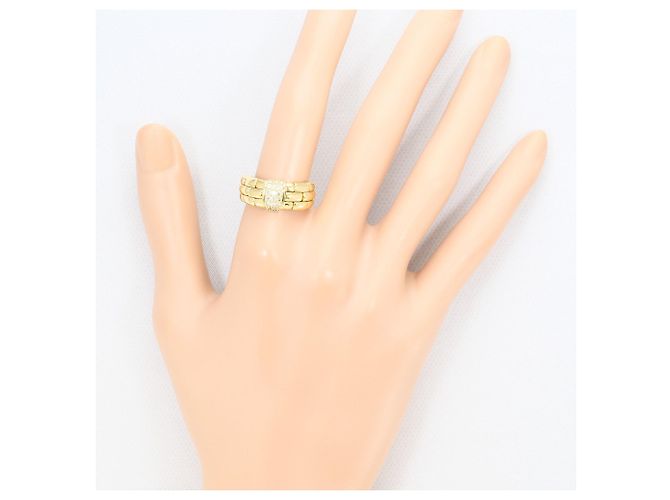 Autre Marque Ringband aus 18K Gelbgold mit Diamant Golden - Ansicht 7