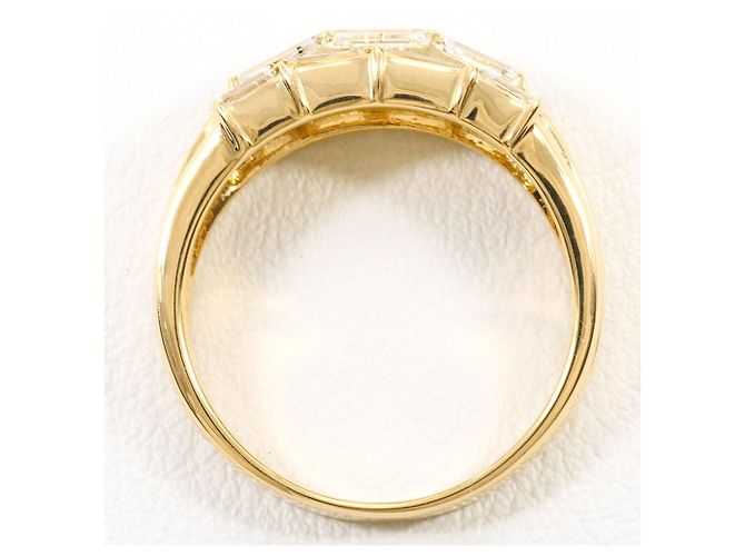 Autre Marque Ringband aus 18K Gelbgold mit Diamant Golden - Ansicht 3