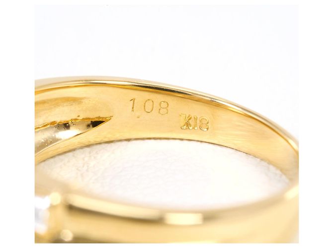 Autre Marque Ringband aus 18K Gelbgold mit Diamant Golden - Ansicht 5