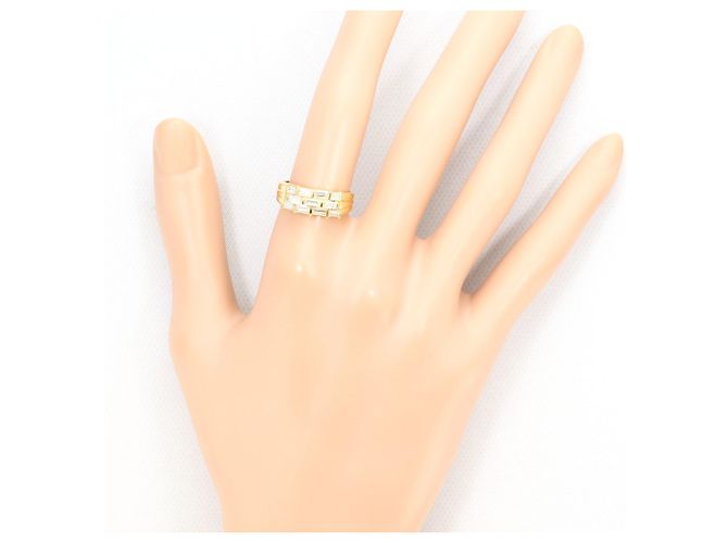 Autre Marque Ringband aus 18K Gelbgold mit Diamant Golden - Ansicht 6