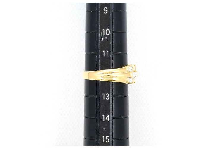 Autre Marque Ringband aus 18K Gelbgold mit Diamant Golden - Ansicht 7