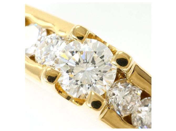 Autre Marque Anillo alianza en oro amarillo 18K con diamante Dorado - vista 2