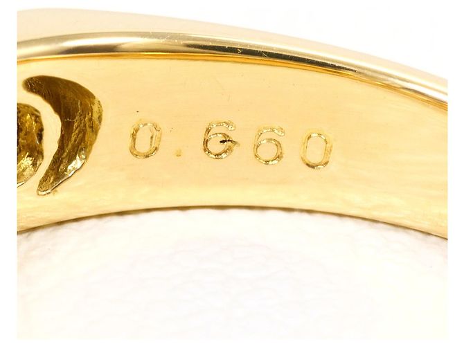 Autre Marque Anillo alianza en oro amarillo 18K con diamante Dorado - vista 6