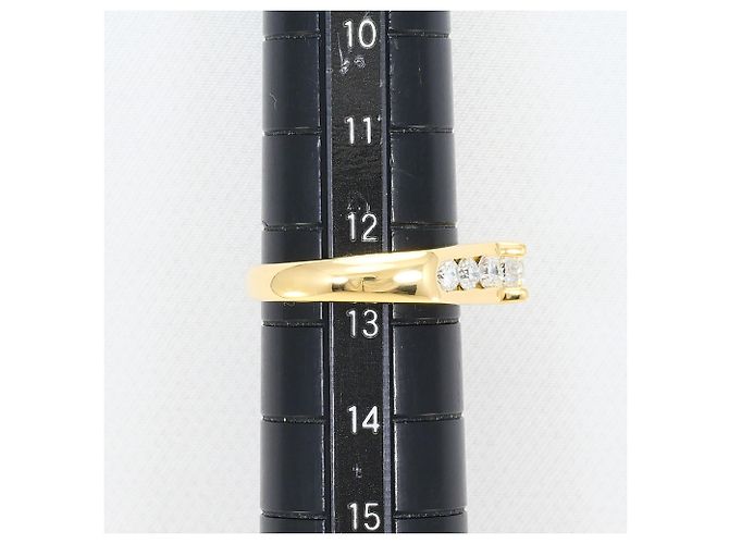 Autre Marque Anillo alianza en oro amarillo 18K con diamante Dorado - vista 8