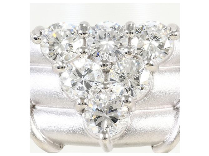 Autre Marque PT900 Platin-Diamant-Bandring - Ansicht 2