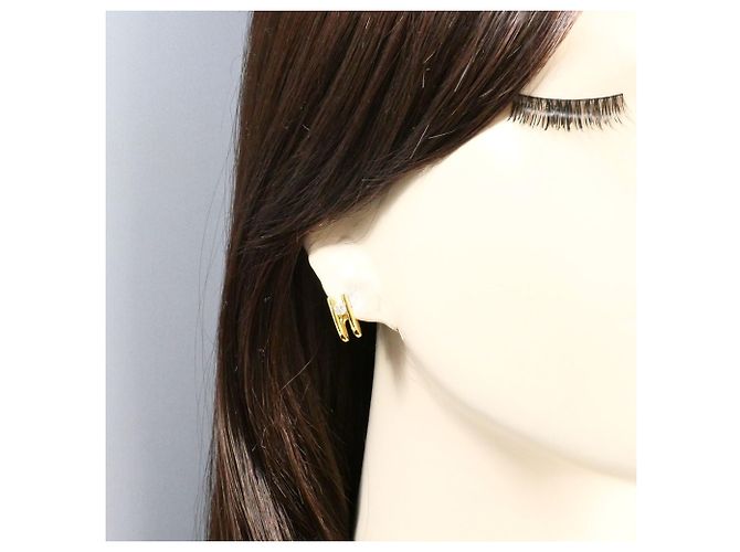 Autre Marque Orecchini a clip in oro giallo 18K con diamanti D'oro - vista 7