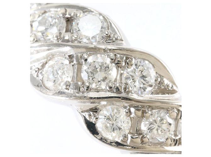 Autre Marque PT900 Platin-Bandring mit Diamant - Ansicht 2