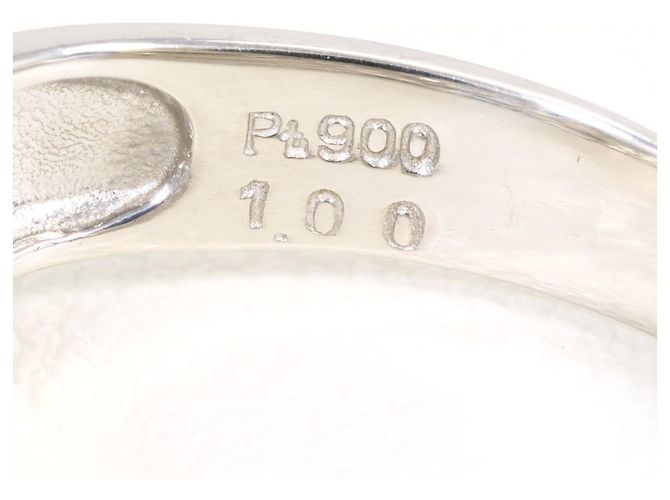 Autre Marque PT900 Platin-Bandring mit Diamant - Ansicht 5