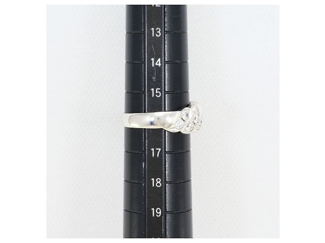 Autre Marque PT900 Platin-Bandring mit Diamant - Ansicht 7