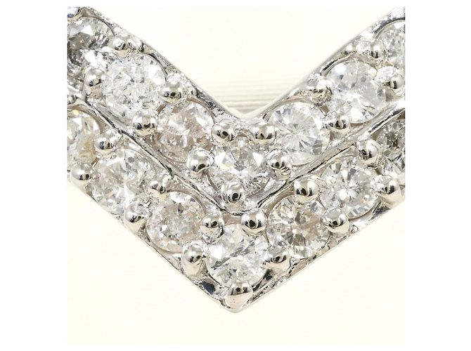 Autre Marque Platin-Bandring mit Diamant - Ansicht 2