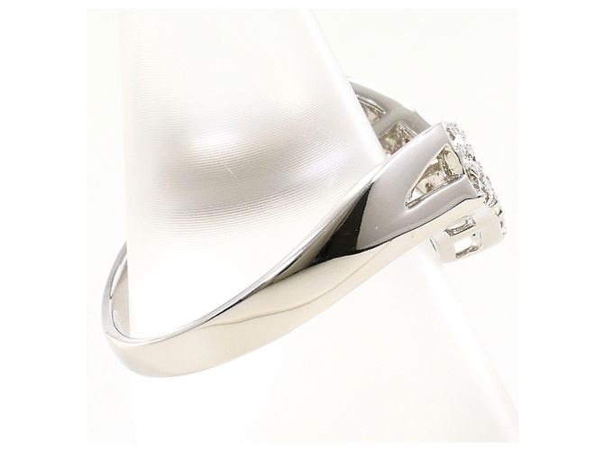 Autre Marque Platin-Bandring mit Diamant - Ansicht 3