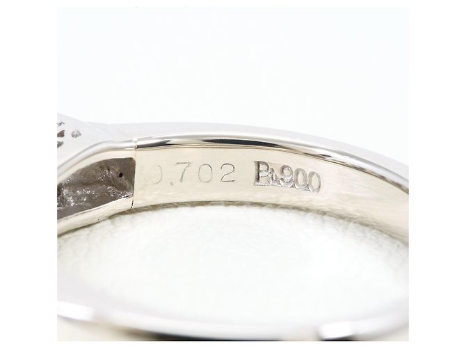 Autre Marque PT900 Platin-Bandring mit Diamant - Ansicht 5
