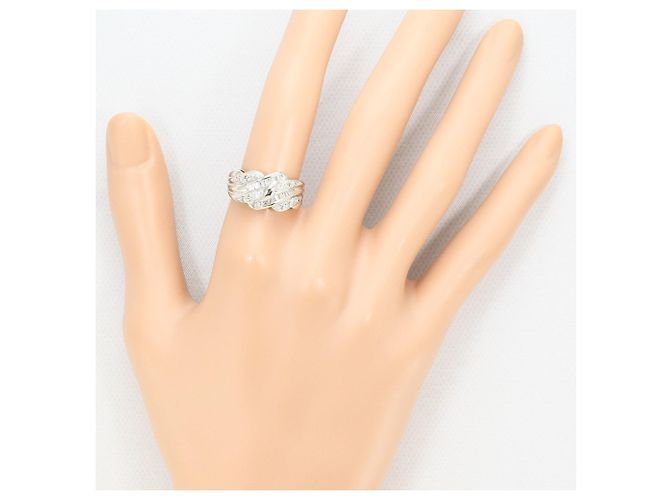 Autre Marque PT900 Platin-Bandring mit Diamant - Ansicht 7