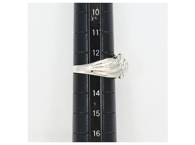 Autre Marque PT900 Platin-Bandring mit Diamant - Ansicht 8