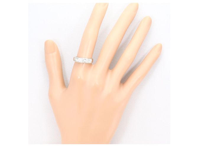 Autre Marque PT900 Platin-Ehering mit Diamant - Ansicht 6