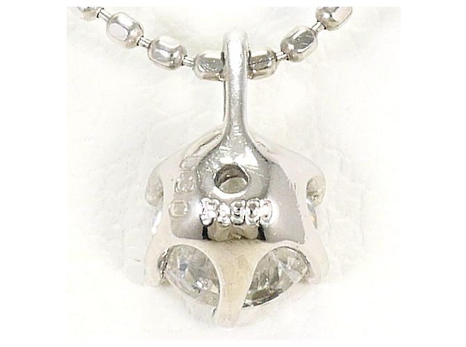 Autre Marque Collana in platino con pendente in diamante - vista 3