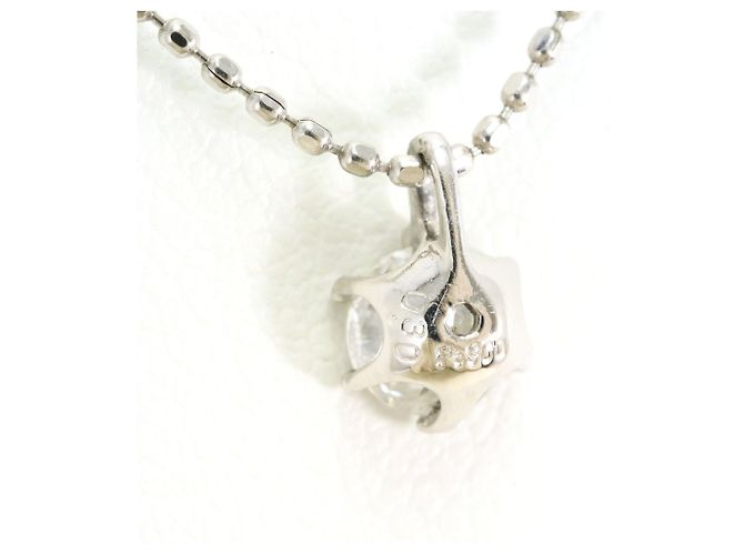 Autre Marque Collana in platino con pendente in diamante - vista 4