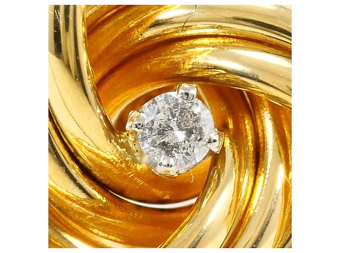 Autre Marque Orecchini a lobo in oro 18K con diamanti D'oro - vista 2