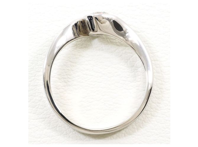 Autre Marque Platin-Ehering mit Diamant - Ansicht 3