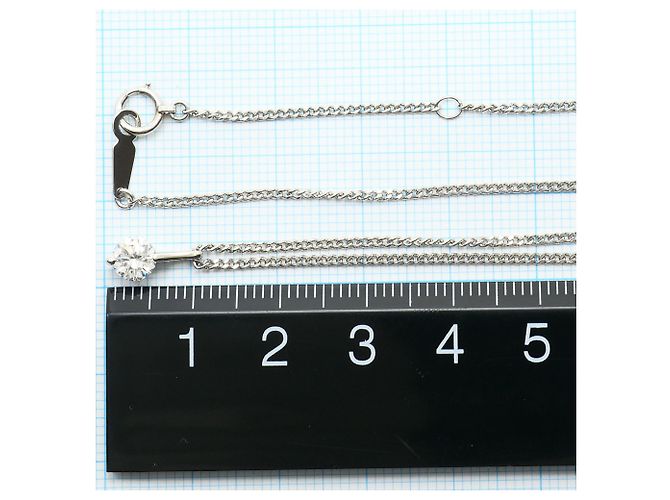 Autre Marque Collar de platino con colgante de diamante - vista 5