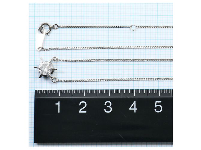 Autre Marque Collana in platino PT850 con diamante - vista 5