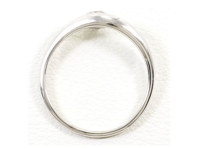 Autre Marque PT900 Platin-Ehering mit Diamant - Ansicht 3