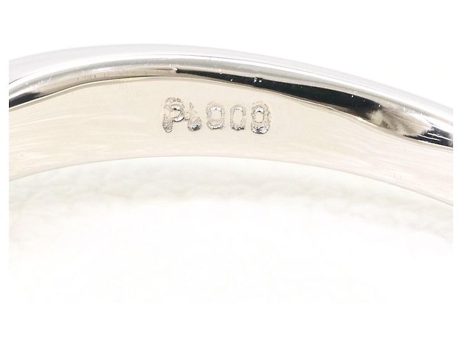 Autre Marque PT900 Platin-Ehering mit Diamant - Ansicht 5