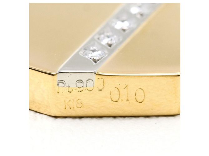 Autre Marque Collana in platino PT900 e oro giallo 18K con diamante D'oro - vista 4