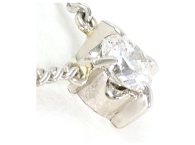 Autre Marque Platin-Halskette PT850 mit Diamant - Ansicht 2