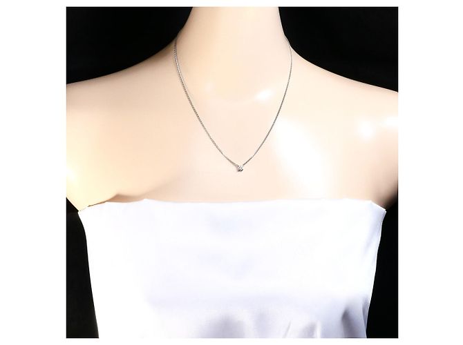 Autre Marque Platin-Halskette PT850 mit Diamant - Ansicht 6