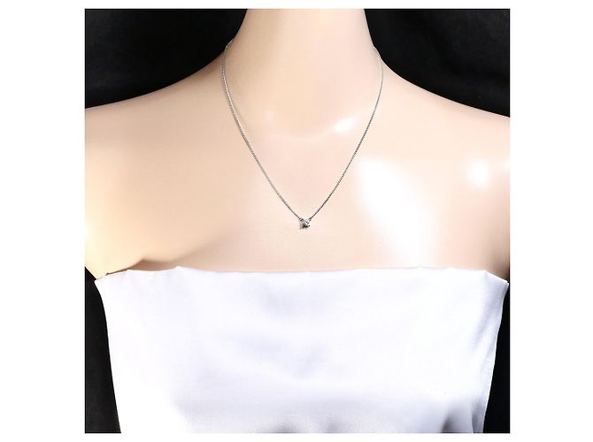 Autre Marque Platin-Halskette PT850 mit Diamant - Ansicht 6