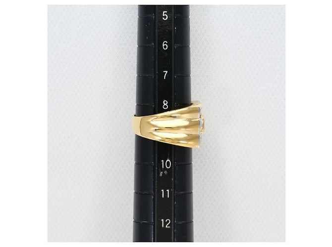 Autre Marque Anello fede in platino PT900 e oro giallo 18K con diamante D'oro - vista 8