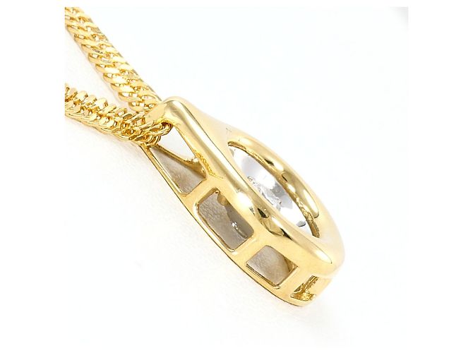 Autre Marque Collana in platino e oro giallo con diamante D'oro - vista 2