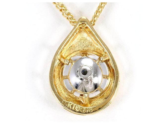 Autre Marque Collana in platino e oro giallo con diamante D'oro - vista 3