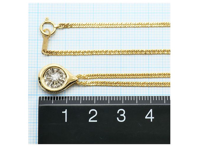 Autre Marque Collana in platino e oro giallo con diamante D'oro - vista 5