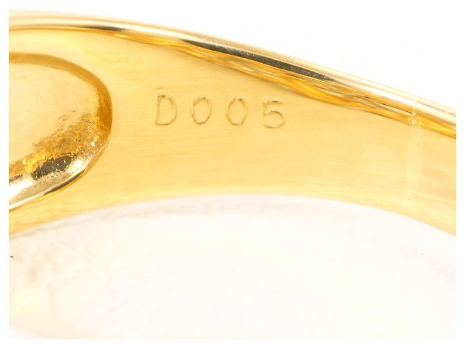 Autre Marque Ehering aus 18K Gelbgold und Platin mit Diamant Golden - Ansicht 6