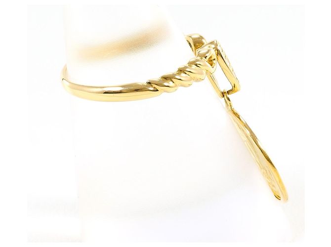 Autre Marque Goldbandring aus Gelbgold mit Diamant Golden - Ansicht 3