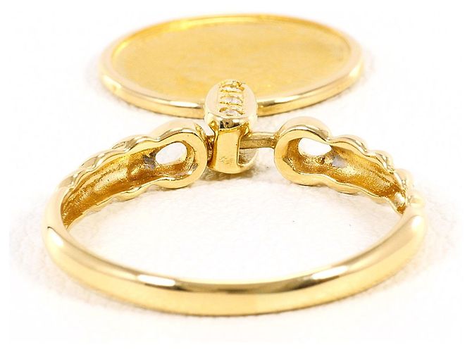 Autre Marque Goldbandring aus Gelbgold mit Diamant Golden - Ansicht 4