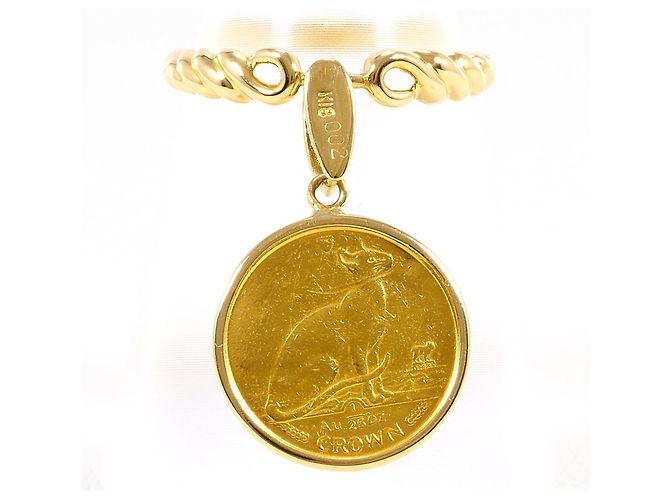 Autre Marque Goldbandring aus Gelbgold mit Diamant Golden - Ansicht 5