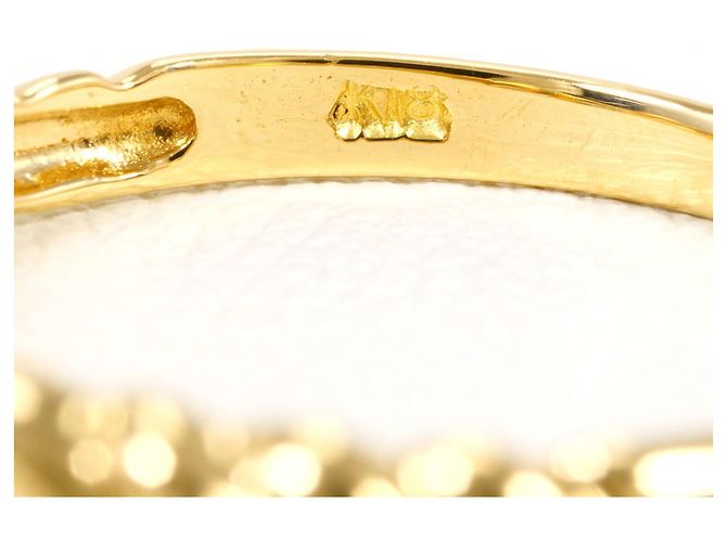 Autre Marque Goldbandring aus Gelbgold mit Diamant Golden - Ansicht 7