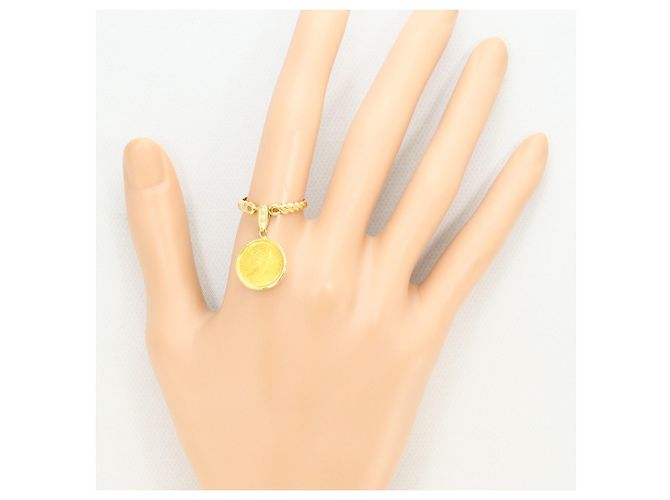 Autre Marque Goldbandring aus Gelbgold mit Diamant Golden - Ansicht 8