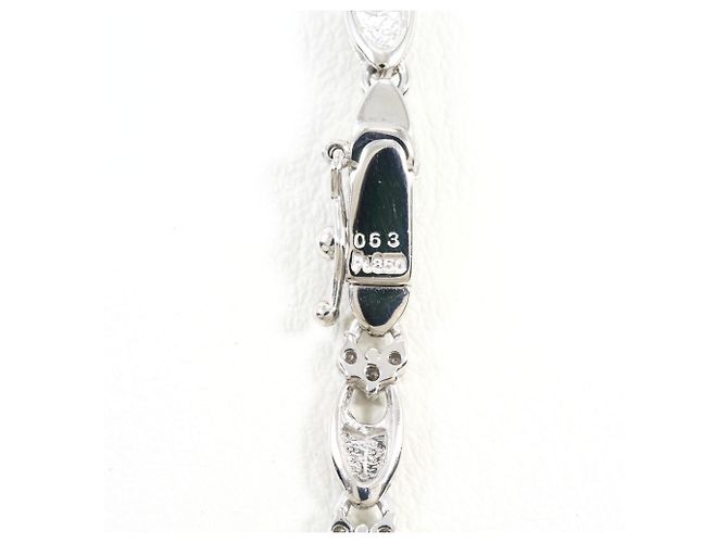 Autre Marque Bracciale con charm in platino PT850 e diamanti - vista 4