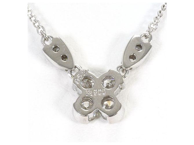 Autre Marque Platinhalskette mit Diamant - Ansicht 3