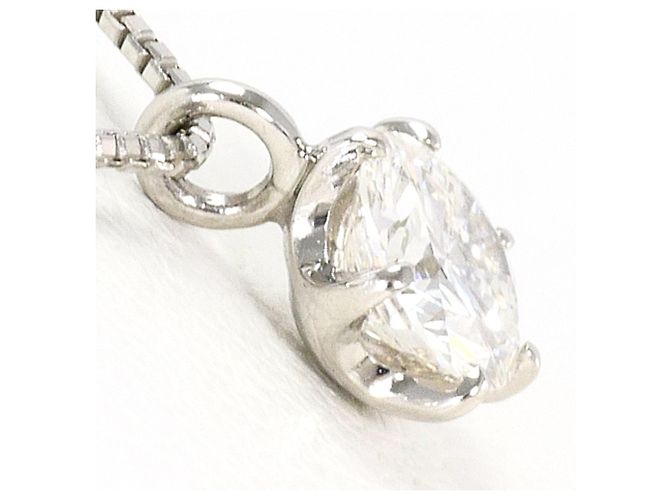 Autre Marque Platin-Diamant-Halskette - Ansicht 2