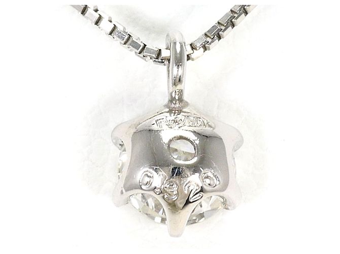 Autre Marque Platin-Diamant-Halskette - Ansicht 3