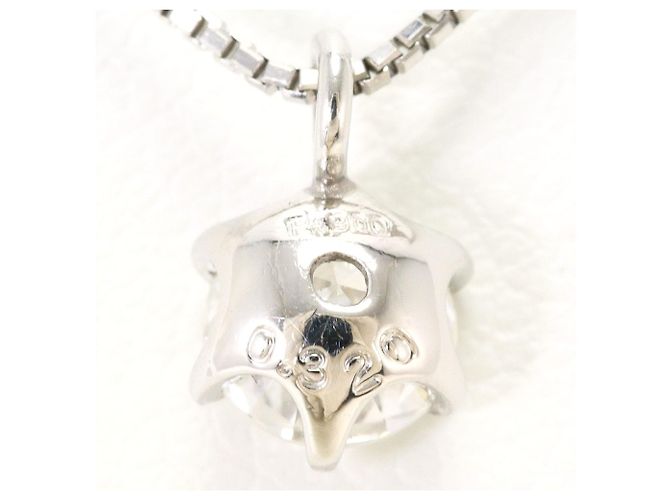 Autre Marque Platin-Diamant-Halskette - Ansicht 4