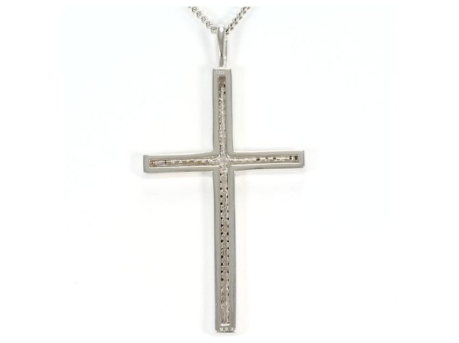 Autre Marque Collana elegante in platino con diamante - vista 3