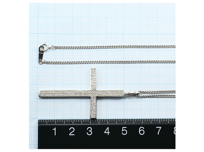 Autre Marque Collana elegante in platino con diamante - vista 5